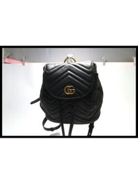 Gucci GG Marmont Backpack Leather Black